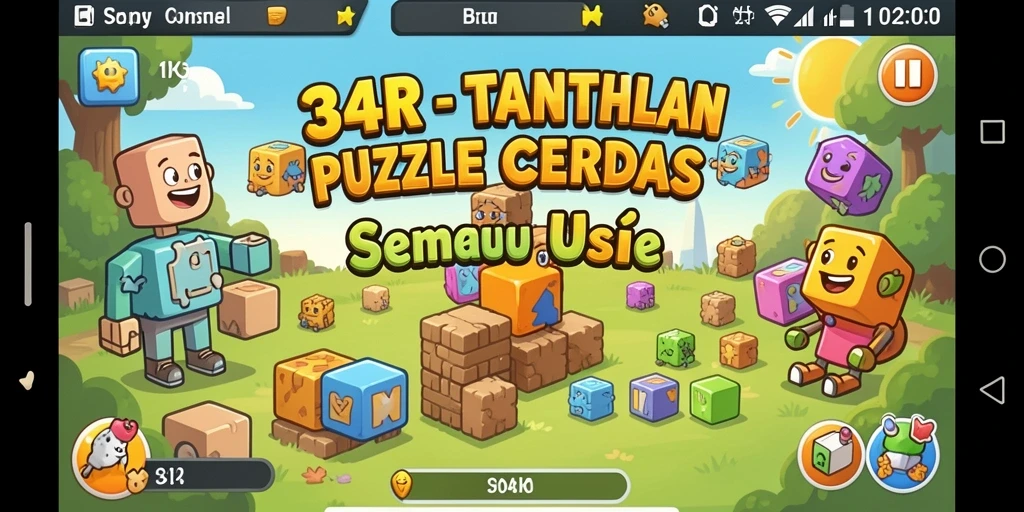 Tampilan menarik dari gameplay 34R yang menantang.