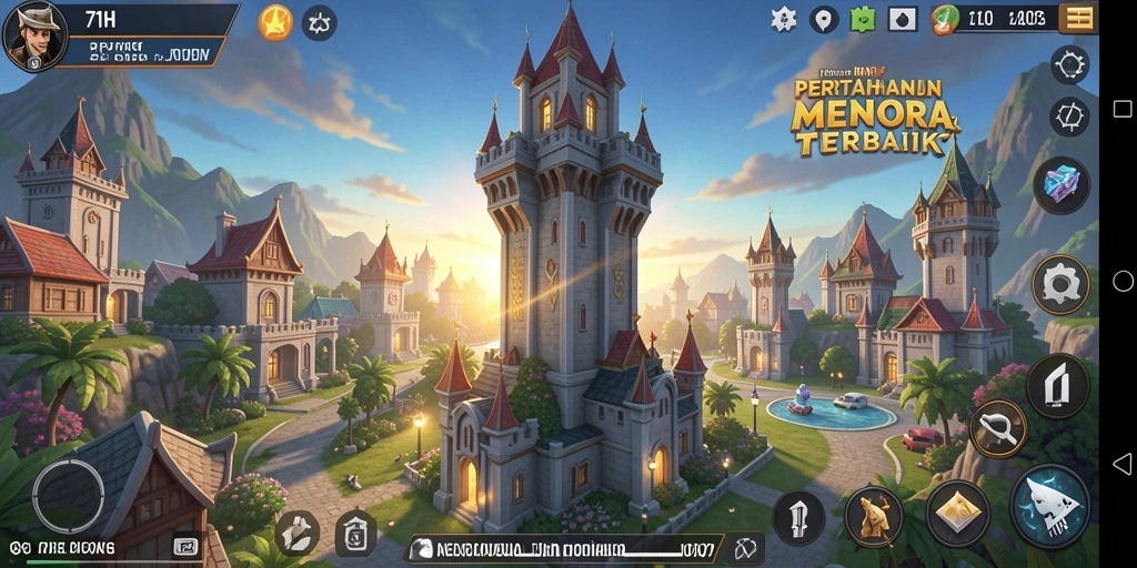 Tangkapan layar permainan Tower Defense 71H yang menampilkan aksi mendebarkan.