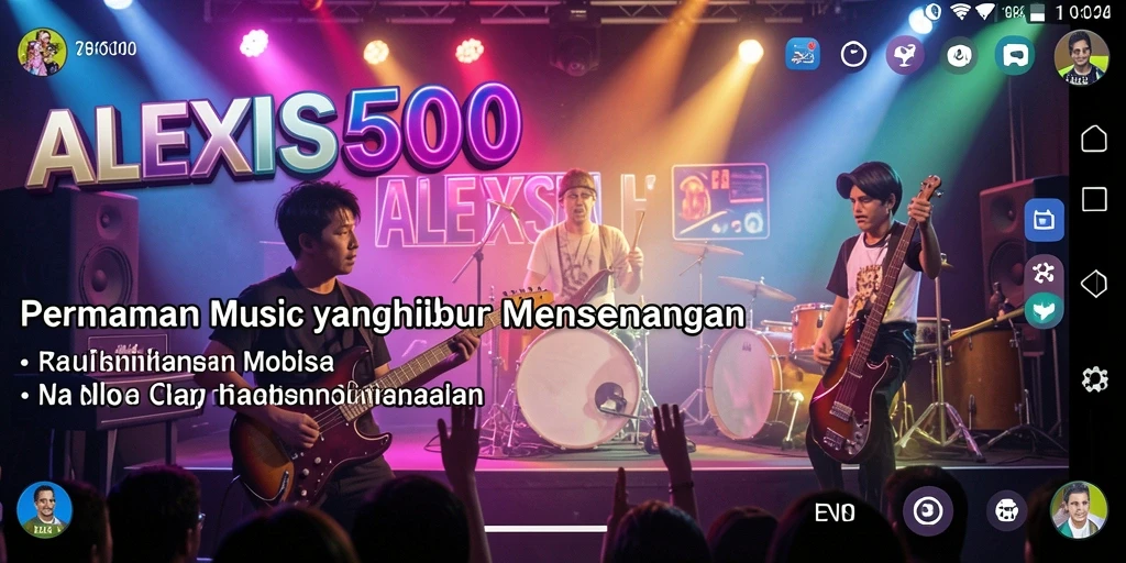 Skrinsut ALEXIS500 menampilkan gameplay seru dengan musik yang menggetarkan.