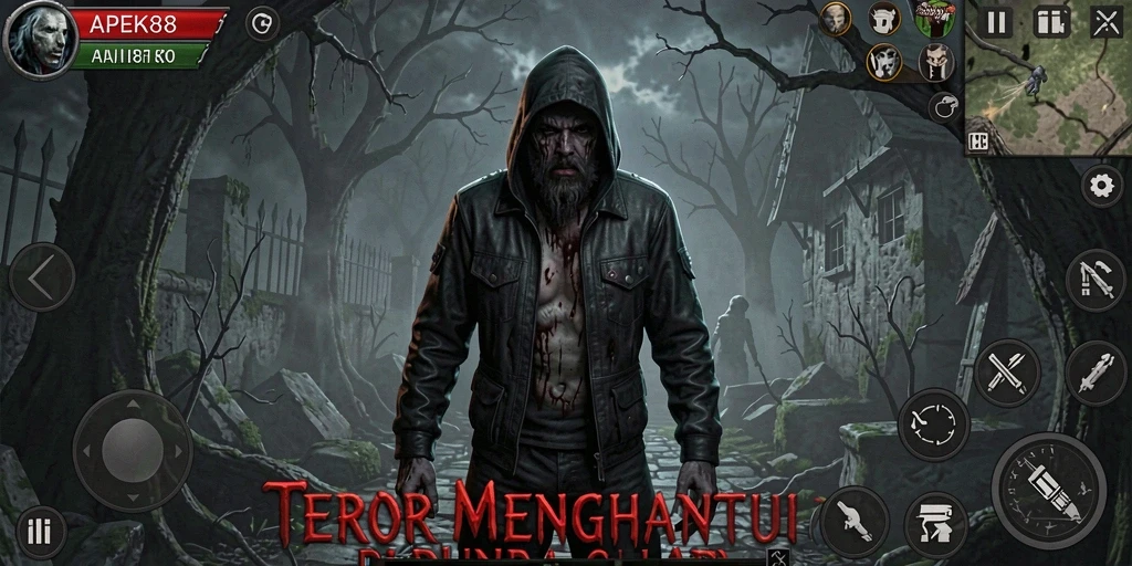Gameplay APEK88 yang penuh ketegangan dan kengerian.