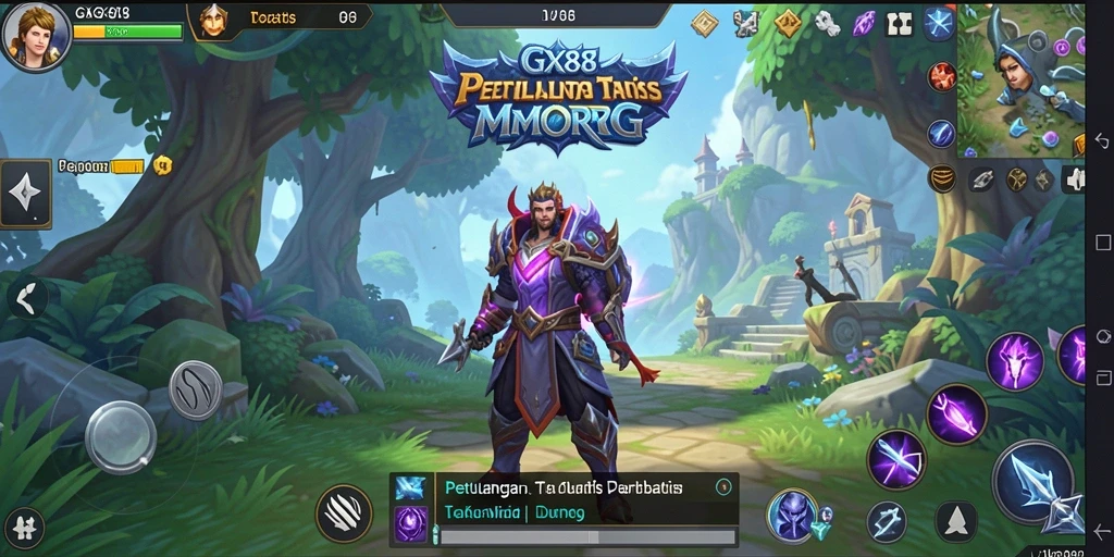 Screenshot dari gameplay seru GX88, menampilkan pertempuran epik.