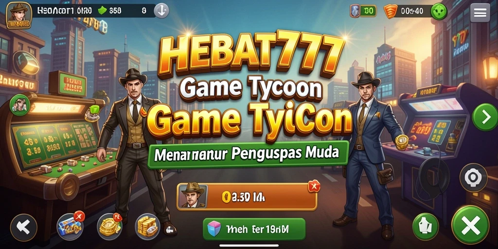 Tampilan gameplay HEBAT777 yang menunjukkan pengelolaan bisnis yang seru.