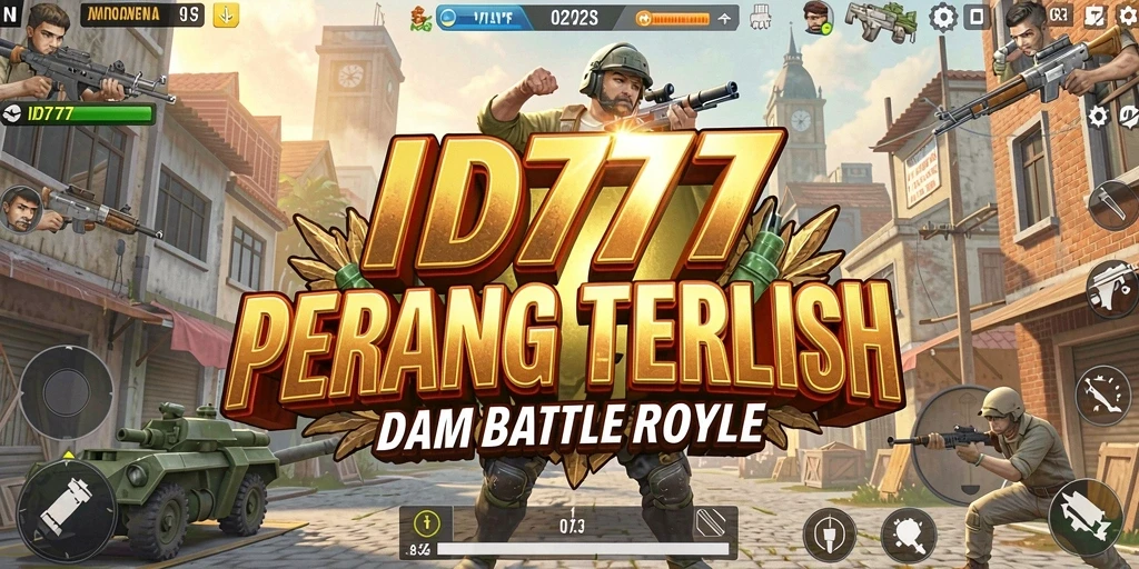 Tangkapan layar ID777 menampilkan aksi mendebarkan di arena Battle Royale.