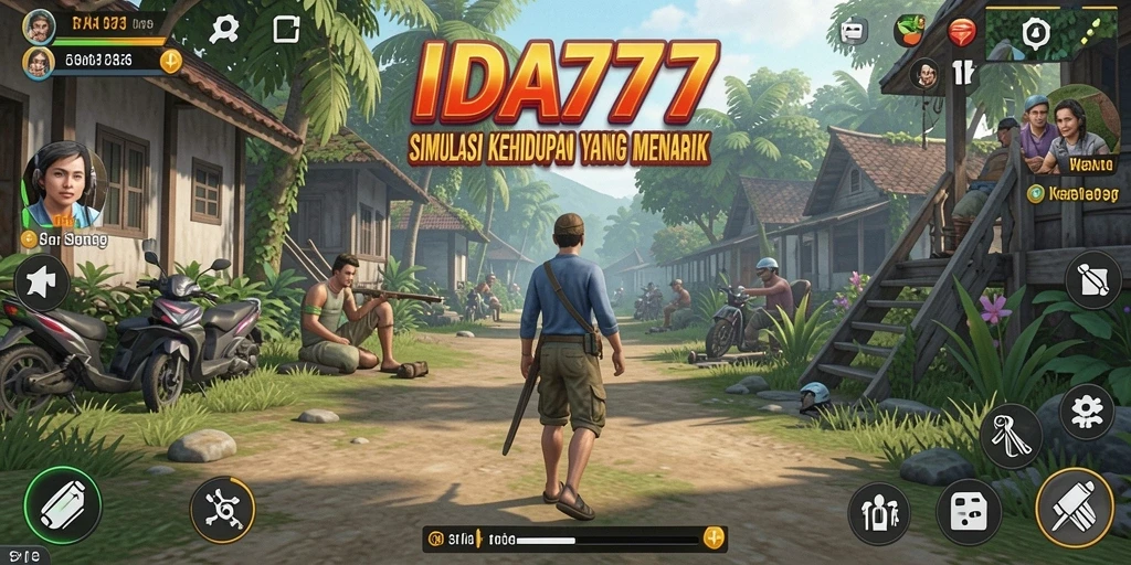Tangkapan layar IDA777 menunjukkan pengalaman gameplay simulasi yang mendalam.