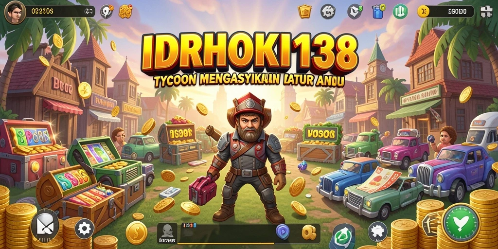 Screenshot gameplay IDRHOKI138 menampilkan pengalaman tycoon yang mendebarkan.
