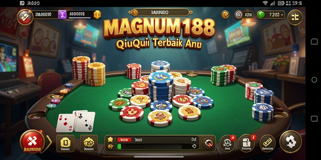 Tampilan menarik dari gameplay QiuQiu di MAGNUM188.