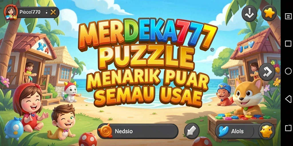 Tangkapan layar gameplay MERDEKA777 yang menampilkan teka-teki menarik.