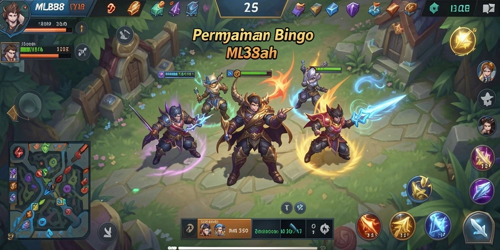 Tampilan gameplay seru di MLBB8 dengan interaksi pemain yang menyenangkan.
