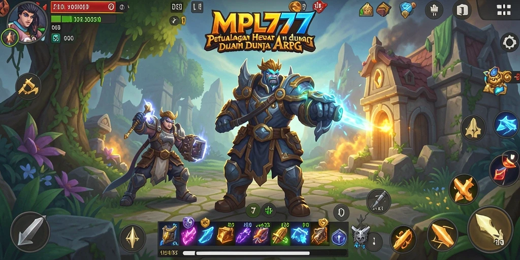 Screenshot MPL777 menampilkan aksi pertarungan seru di dunia ARPG.