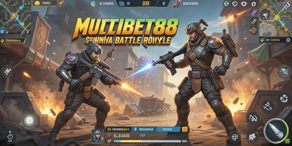 Gameplay seru MULTIBET88 dalam pertempuran Battle Royale.