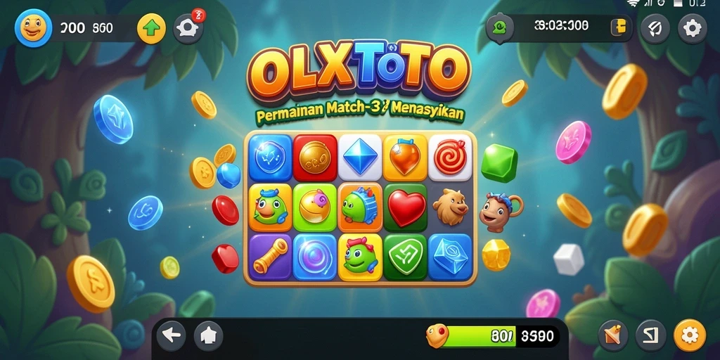 Gameplay menarik OLXTOTO dengan tantangan Match-3.