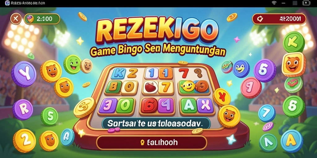 Tampilan gameplay seru dari REZEKIGO dengan Bingo yang menarik.