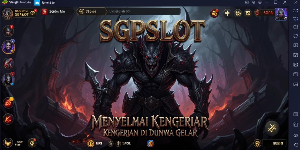 Tampilkan gameplay menyeramkan SGPSLOT dengan suasana mencekam.