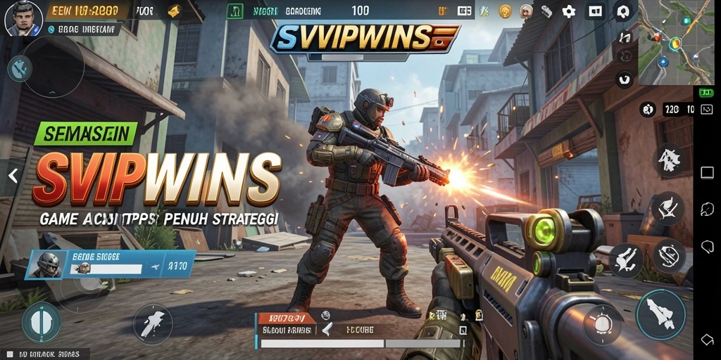 Tampilan gameplay menarik dalam SVIPWINS dengan aksi pertempuran dinamis.