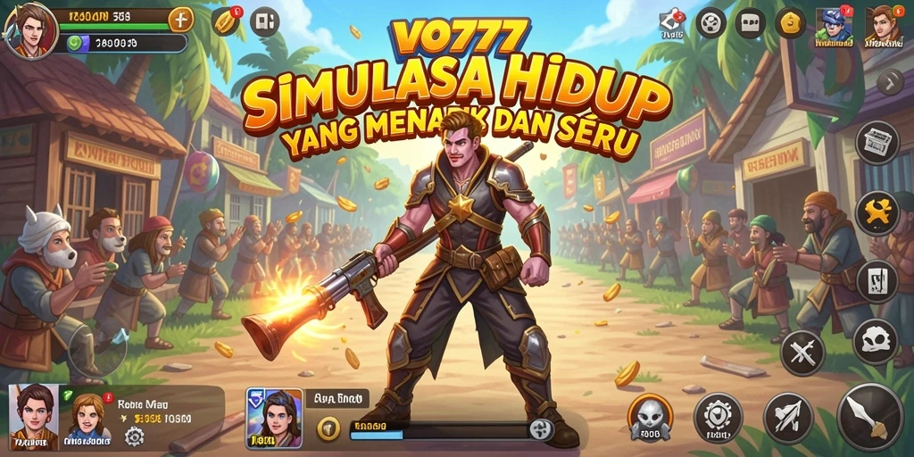 Tampilan gameplay seru dalam simulasi interaktif VO777.